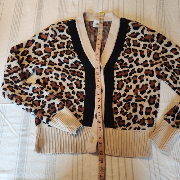 Cabi Nine Lives Leopard Print Cardigan - Picture 2 of 3